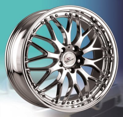 全新鋁圈 wheel S415 17吋鋁圈 5/100 網狀 白電鍍