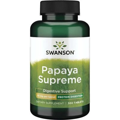 【Swanson】 Papaya Supreme 頂級木瓜酵素 50mg 300顆