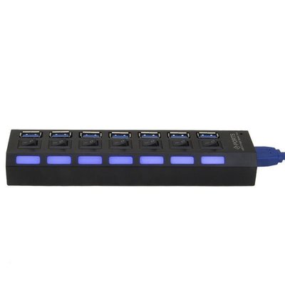 【kiho金紘】USB 3.0 hub 7口 7埠高速集線器 獨立開關控制隨插即用 可外接電源 支援win10