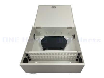 KC02-48C-DW-S 48芯壁掛光纖終端箱(雙開) S 48路光纖盒 48口光纖箱 光纖收容盒 末端光纖收容箱