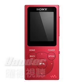 【曜德】SONY NW-E394 紅色 8GB 數位隨身聽 震撼低音