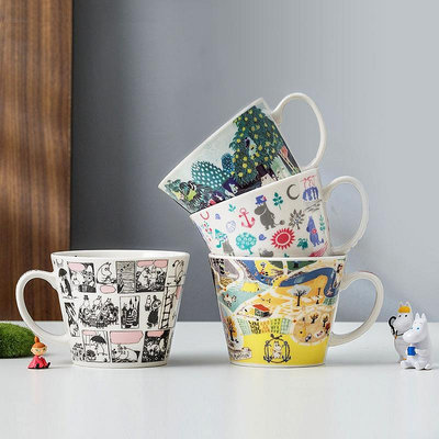 日本進口& 芬蘭Moomin姆明馬克杯咖啡杯北歐陶瓷杯子可愛水杯