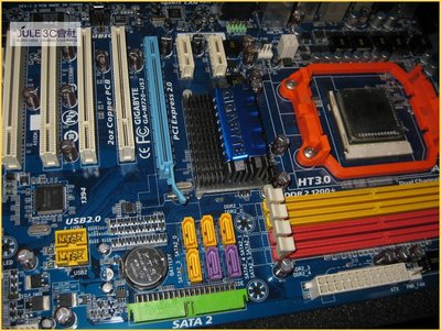 JULE 3C會社-技嘉 GA-M720-US3 720D 晶片/超耐久/送CPU/DDR2/AM2/AM3 主機板