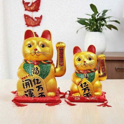 尚品小鋪Lucky Cat decoration shop opens ceramic gd electric large--