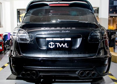 TWL台灣碳纖 Porsche保時捷 凱燕 958 11 12 13 14年 小改款 黑底 LED尾燈組 方向燈跑馬燈