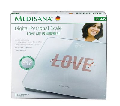 德國Medisana Love Me體重計(PS445)【0601999】【小資屋】