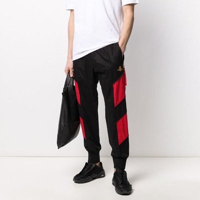 Vivienne Westwood embroidered Orb track pants 男Logo刺繡撞色運動褲 限時超低折扣代購中