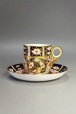 【二手】英國皇家皇冠德比Royal Crown Derby咖啡杯 回流 茶具 擺件【珍寶齋】-1899