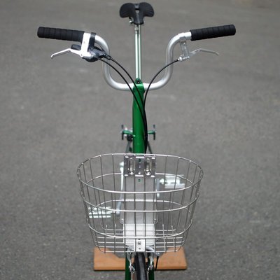 brompton小布折疊車自行車用復古不銹鋼車籃筐菜籃書包架置物籃子