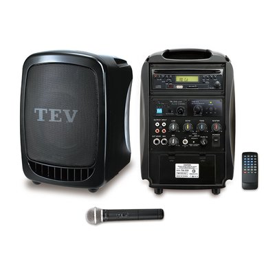 TEV TA-330 藍芽/CD/USB/SD雙頻無線擴音機 (一支麥克風)