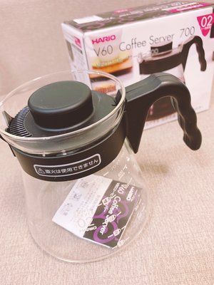 日本HARIO V60 黑色咖啡壺 VCS-02B 1-5杯