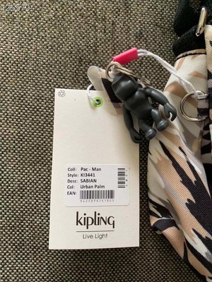 100％原廠【Keep Eunning】Kipling KI3441 城市棕葉花 輕量 斜背包/側背 限量