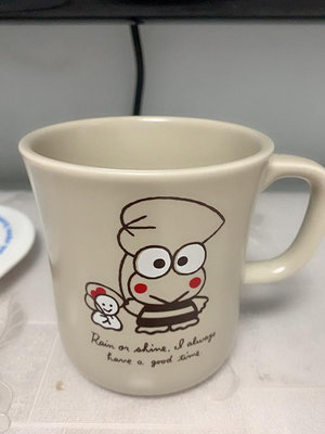 sanrio大眼蛙可愛馬克杯牛奶杯咖啡杯 材質：陶瓷 直徑約