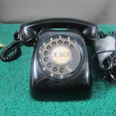 [蕃薯糖]早期*日本正老品 600-A2 黑電話 日本電信電話公社 撥盤電話 轉盤電話 手撥(624)