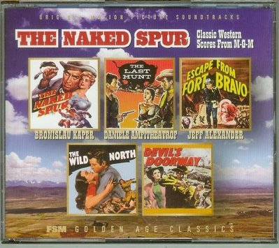 "The Naked Spur- 5 Classic Western Scores-3CD"- Kaper,美版,168
