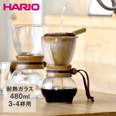 【沐湛伍零貳】HARIO 法蘭絨手沖咖啡組 玻璃壺 DPW-3 (2~4人)