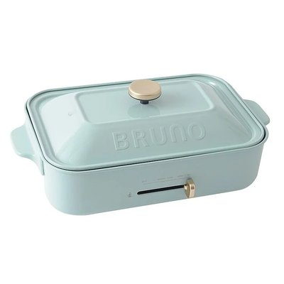 【灰藍新品特賣】日本BRUNO 多功能電烤盤 BOE021 煎烤炒煮都適合兩種不沾烤盤，牛排或章魚燒皆可導熱快、清洗方便