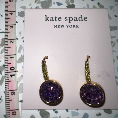 新款上架美國大牌Kate Spade New York水晶耳環“