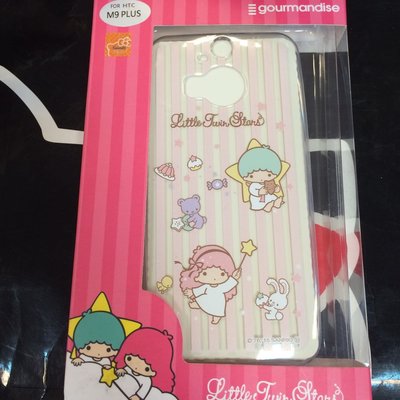 Gift41 4165 新莊店 HTC M9 Plus 三麗鷗 雙子星 粉紅條紋 造型 手機殼 D21-0041