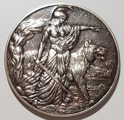 英國銀章 1900 o j  UK Lord Willington Silver Medal.