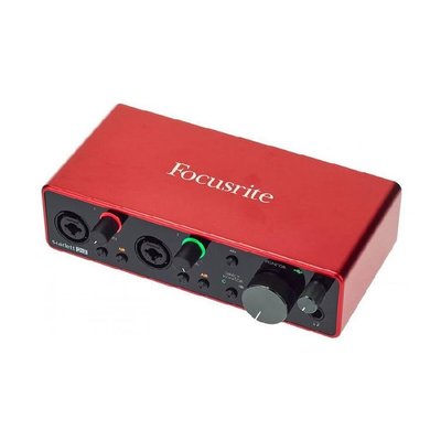 【恩心樂器】3年保 第三代 Focusrite 2i2 錄音介面 錄音卡 電容式 麥克風 監聽耳機 專用線材