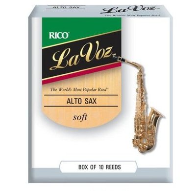 美國 RICO La Voz 中音 薩克斯風竹片 Soft (1.5號) Alto Sax (10片/盒)