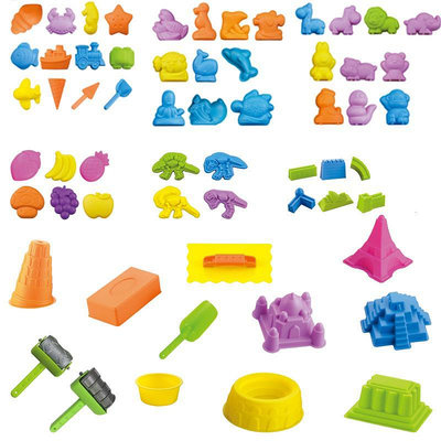 太空沙兒童玩沙工具戲水模型沙灘玩具古城堡動物鏟子60個組合套裝