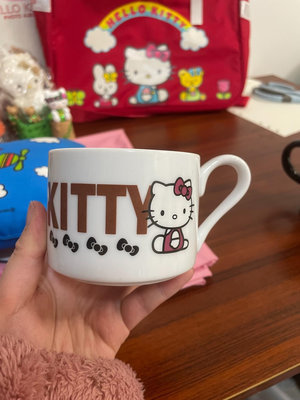 孤品絕版hellokitty凱蒂貓 Kitty咖啡杯