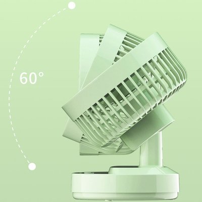 夏日必備 桌面風扇 3D渦輪循環風扇 循環扇 USB風扇 可調角度 大風力 兩檔風速 超靜音 (插電款)