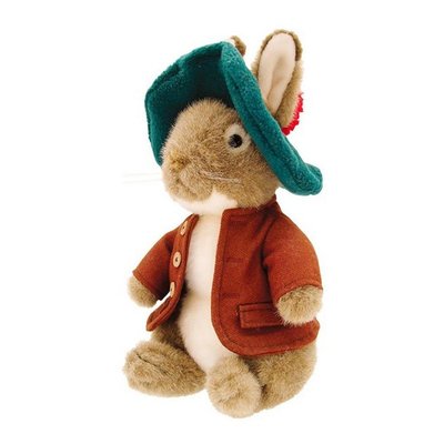 花見雜貨~日本進口全新正版彼得兔系列班傑明絨毛玩偶娃娃穿外套戴帽子擺飾~M尺寸