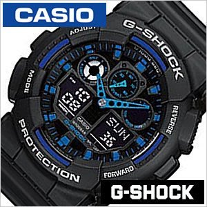 CASIO 手錶公司貨 G-SHOCK 3D錶盤GA-100-1A2黑藍色 粗獷風格附發票~