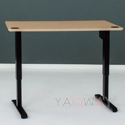 【耀偉】丹麥Conset501-33 電動升降桌/可加裝活動輪/可對坐-寬92cm黑/白桌腳+桌板96x68cm
