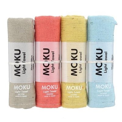 ˙ＴＯＭＡＴＯ生活雜鋪˙日本進口雜貨人氣MOKU日本製紗布面純棉純色 點點吸水速乾毛巾(預購)