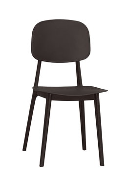 【生活家傢俱】CM-652-10：黑色餐椅【台中家具】書桌椅 洽談椅 咖啡椅 休閒椅 椅子 耐衝擊PP材質