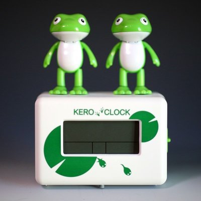 熱賣 日本Kero Clock青蛙仔卡通動漫電子數字顯示靜音可愛網紅鬧鐘鬧鐘鬧鈴