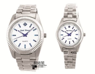 【靚錶閣】GLAD STONE 蠔式不鏽鋼/防水/日本機芯精品腕錶.對錶