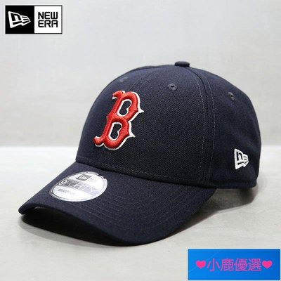 ❤小鹿嚴選❤全新正品 韓國New Era帽子聯名款MLB棒球帽波士頓紅襪隊鴨舌帽 9FORTY藏青色