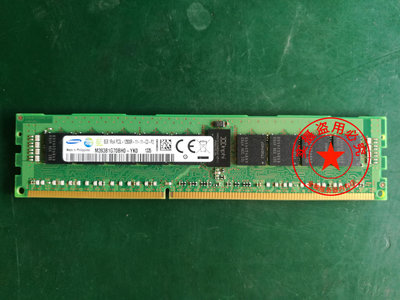 三星原廠8G 1RX4 PC3L-12800R REG ECC服務器內存8G DDR3L 1600