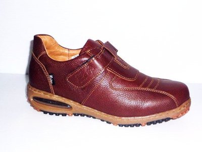 Zobr路豹 純手工製造 牛皮氣墊休閒男鞋 NO:BBA59A 顏色: 棕色(附贈皮革保養油) 雙氣墊款式