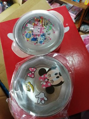 韓國進口 迪士尼米妮波力救援小安寶餐碗湯碗 304不鏽鋼碗皮卡丘寶可夢 餐具 兒童碗  現貨