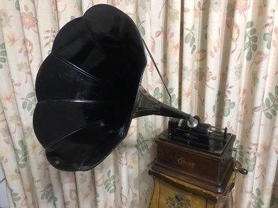 1909年美國製百年古董愛迪生蠟滾筒錄留聲機EDISON A型