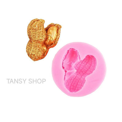 B119【TANSY SHOP】 植物 花生 好事花生 生子 祝賀 新年 矽膠翻糖模具皂模巧克力模 超輕粘土模具