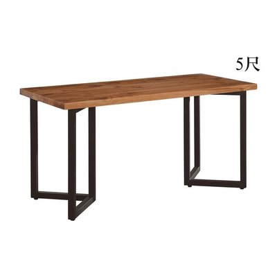 【DH】商品貨號vc669-3商品名稱《富潤》5尺實木書桌(圖一)備有6尺.5尺.4尺.可選.主要地區免運費