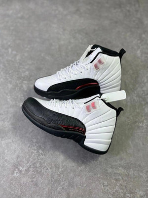 耐克 Air Jordan 12 喬12AJ12白黑紅低幫男鞋休閑運動籃球鞋戶外