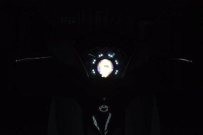 AEON 宏佳騰 OZ 驚嘆號 遠近魚眼HID大燈模組改裝 ˊ魚眼內LED光圈 飾圈 原廠樣式