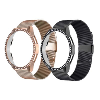 Yifilm 金屬手鍊錶帶鑽石保護殼適用於三星 Galaxy Watch Active 2 4 44mm 40mm Cl