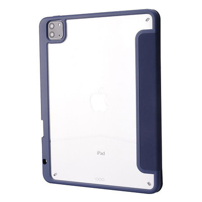 適用iPad Pro 12.9亞克力變形多折筆槽保護套mini6翻蓋休眠平板套