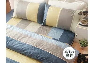 【MEIYA 小鋪】100%精梳棉 《 復古年代 》單人加大3.5X6.2尺薄床包兩用被套三件組 ／可訂做尺寸／MIT製
