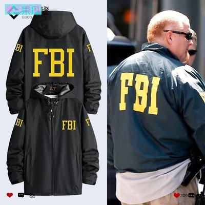現貨熱銷-FBI美國聯邦調查局特工電影周邊同款夾克外套衣服風衣戶外衝鋒衣