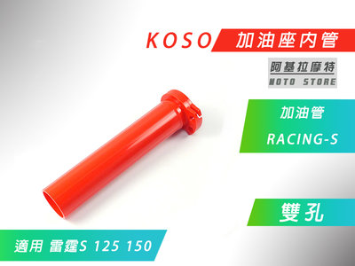 KOSO 紅色 雙油線 加油管 加油座內管 油門座內管 把手加油管 適用 雷霆S 125 RACINGS 150